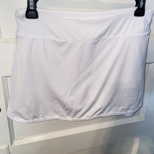 White tennis skirt